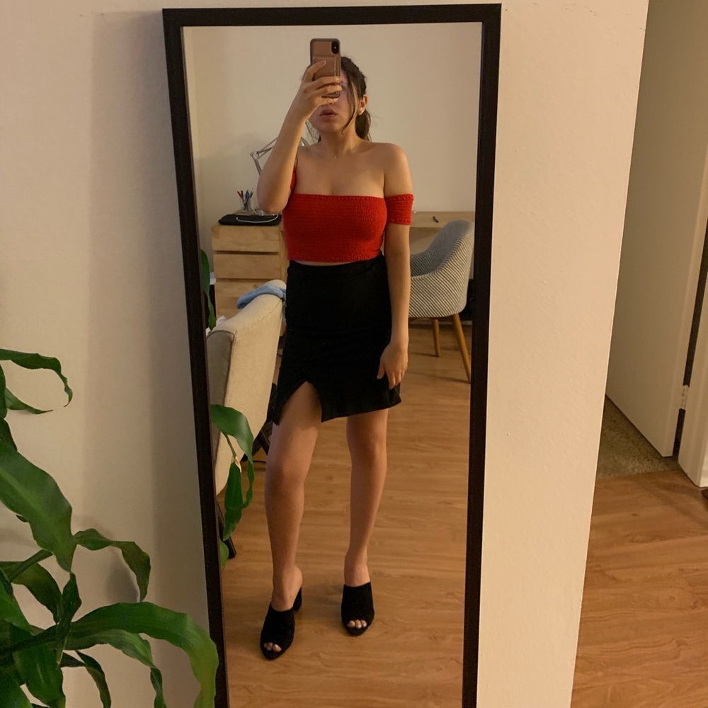 Red Crop Top